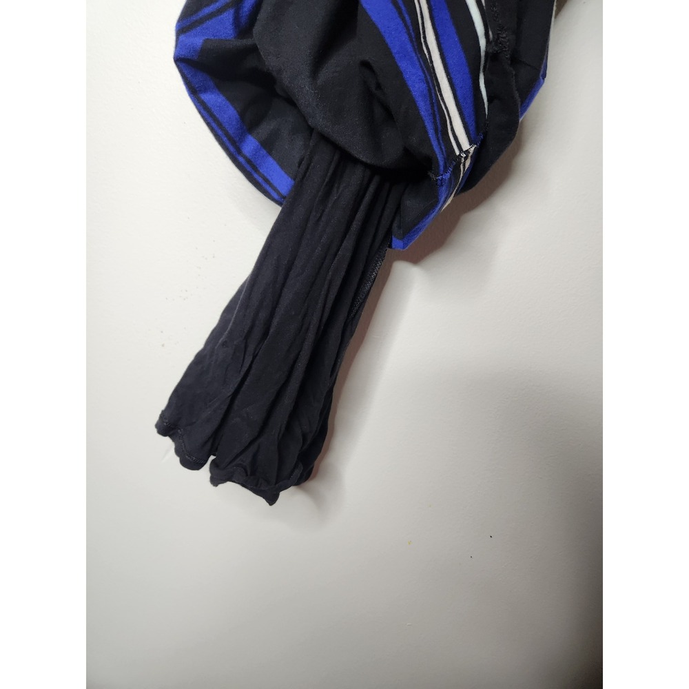 Athleta Comeback‎ Bodycon Side Ruched Tank Midi Dress Size XS Black Blue - Picture 8 of 10
